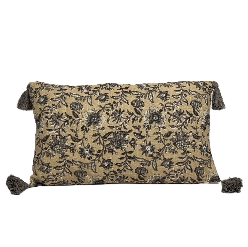 Cojín 50x30cm print crema