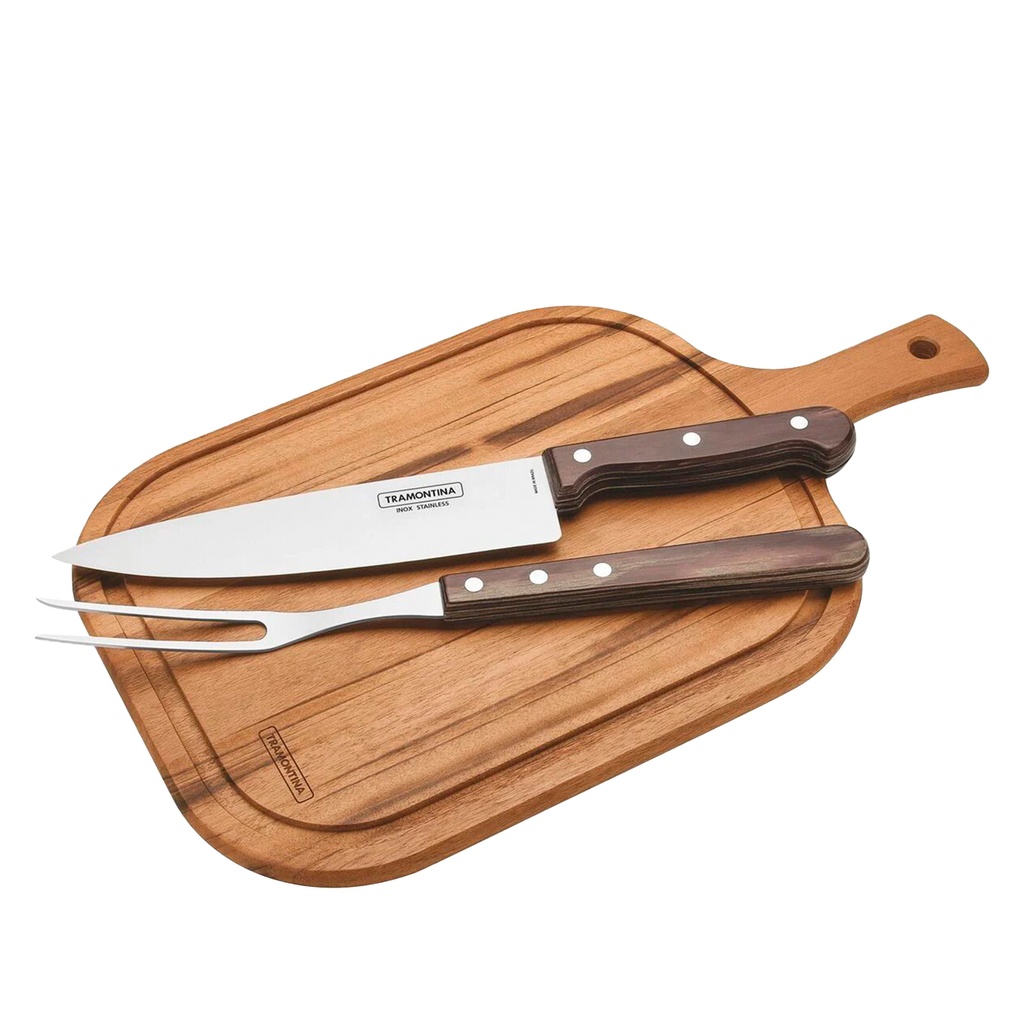 Juego para asado tabla 3 pzas. 21198/914