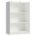 Librero Vercelli 3 niveles blanco