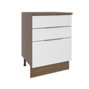Base cocina Stella blanco 3 cajones 60cm