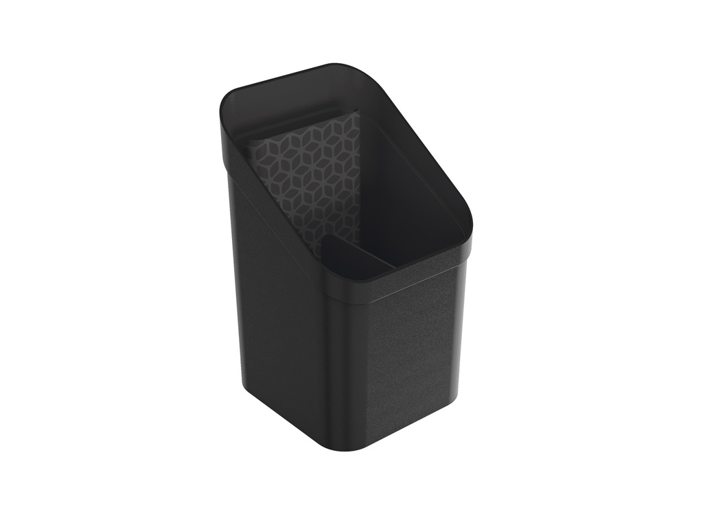 Porta cubierto plástico negro 9,6x9,2x18,5cm