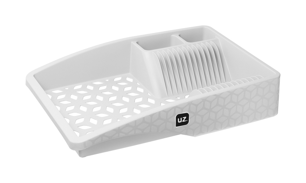 Secaplatos plástico blanco 44x30x8,5cm