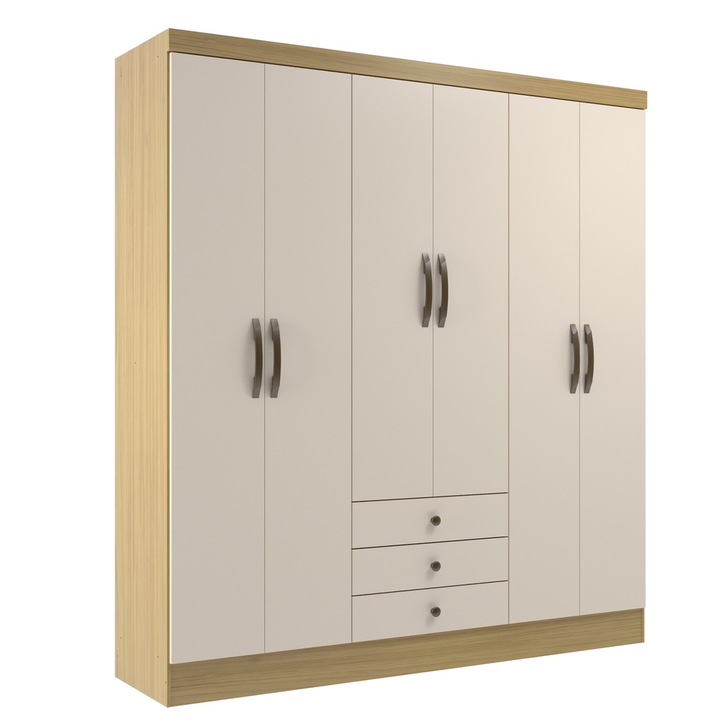 Closet 6 puertas Madrid Canary/Off White
