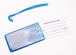 [230008225] Etiqueta identificación de equipaje azul