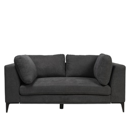 [230011082] Sofá 2 cuerpos Alara gris oscuro