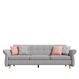 [230009213] Sofá 3 cuerpos Gala gris