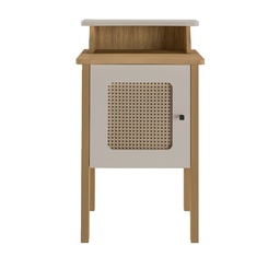 [230025060] Mesa de apoyo Charlotte roble-blanco