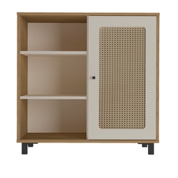 [230025061] Buffet 1 puerta Charlotte Roble-Blanco