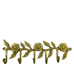 [230029205] Perchero dorado flores 41cm