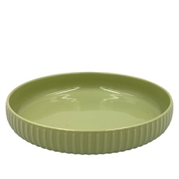 [230031956] Plato hondo Comacchio verde 20cm