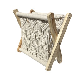 [230034285] Porta revistas macrame 33x33x28cm