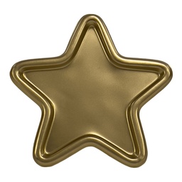 [230034356] Bandeja estrella dorada 17x17x1cm