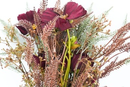 [230035571] Ramo flores artificial burdeo