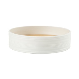 [230038758] Jabonera plástico estriado blanco bambú