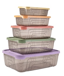 [230040832] Set 5 Contenedores plásticos multicolor XS-S-M-L-XL