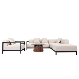 [230041372] Juego living terraza Oasis 4 pzas