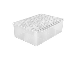 [230041444] Contenedor con tapa y divisiones 34,5x12,5x5,5cm